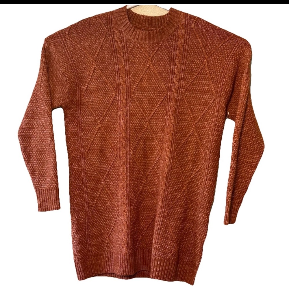 Boutique Sweater Dress XL Cable Knit Long Sleeve Boho Cowgirls & Hippies NWT